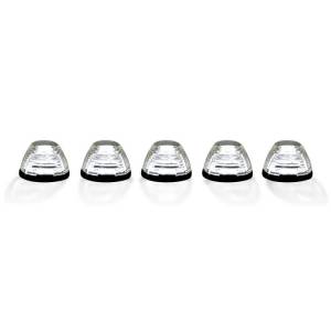 264143WHCLHP | (5-Piece Set) Clear Cab Roof Light Lens with White High-Power OLED Bar-Style LED’s – Complete Kit With Wiring & Hardware