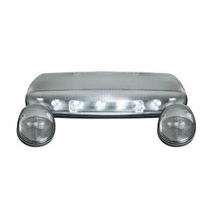 264155WHCLHP | (3-Piece Set) Clear Cab Roof Light Lens with White High-Power OLED Bar-Style LED’s