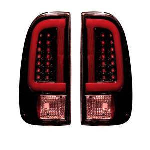 264292RBK | Straight aka “Style” Side OLED Tail Lights – Dark Red Smoked Lens