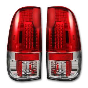 264172RD | Straight aka “Style” Side LED Tail Lights – Red Lens