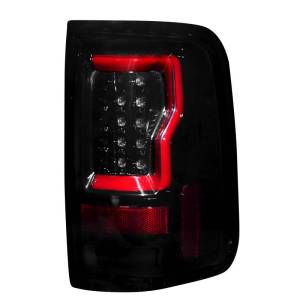 264378RBK | Straight aka “Style” Side OLED Tail Lights – Red Lens