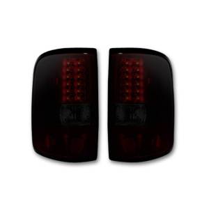 264178RBK | Straight aka “Style” Side LED Tail Lights – Dark Red Smoked Lens