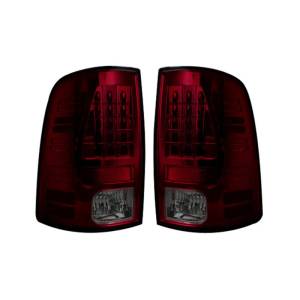 264169RBK | LED Tail Lights (Replaces Factory OEM Halogen Tail Lights) – Dark Red Smoked Lens