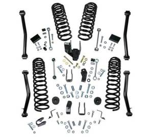 K184 | Superlift 4 Inch Dual Rate Coil Spring Suspension Lift Kit With Shock Extensions (2018-2023 Wrangler JL Unlimited 4WD)