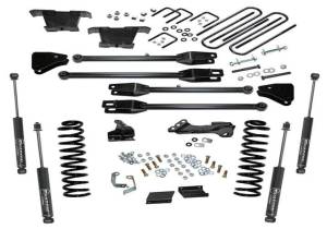 K236 | Superlift 4 inch 4 Link Suspension Lift Kit with Shadow Shocks (2011-2016 F250, F350 Super Duty 4WD | Diesel)