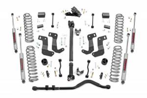 90530 | Rough Country 3.5 Inch Lift Kit With Control Arm Drop For Jeep Wrangler JL | 2018-2023 | Premium N3 Shocks, Rubicon