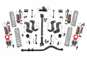 62750 | Rough Country 3.5 Inch Lift Kit With Control Arm Drop Brackets For Jeep Wrangler JL 4WD | 2018-2023 | Vertex Reservoir Shocks, Non-Rubicon