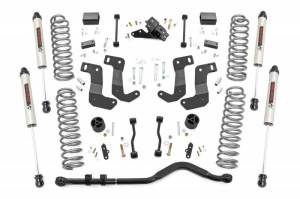 66870 | Rough Country 3.5 Inch Lift Kit With Control Arm Drop Brackets For Jeep Wrangler JL Unlimited 4WD | 2018-2023 | V2 Monotube Shocks