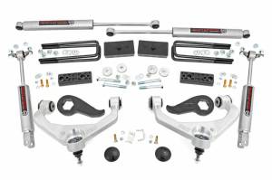 95830 | Rough Country 3 Inch Lift Kit With Forged Aluminum Upper Control Arms For Chevrolet Silverado / GMC Sierra 2500 HD | Premium N3