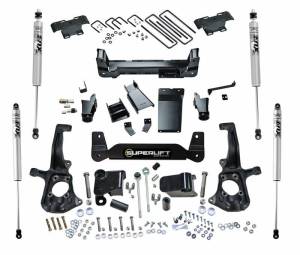 K150F | Superlift 6 Inch Suspension Lift Kit with Fox 2.0 Shocks (2011-2019 Silverado, Sierra 2500HD, 3500 HD 4WD)