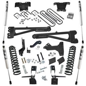 K169F | Superlift 6 Inch Radius Arm Suspension Lift Kit With Fox 2.0 Shocks 2017-2022 F250, F350 Super Duty 4WD | Diesel)