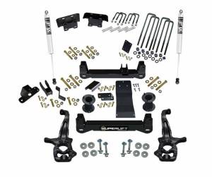 K182F | Superlift 6 Inch Suspension Lift Kit With Fox 2.0 Shocks (2019-2023 Silverado, Sierra 1500 4WD | Excludes AT4, Trailboss)