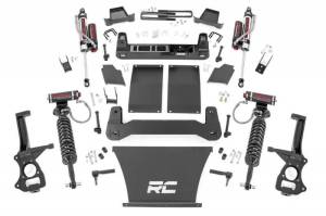 21750 | Rough Country 6 Inch Lift Kit Vertex Coilovers / Vertex Rear Shocks (2019-2024 Silverado 1500 | 4.3L, 5.3L, 6.2L Gas Engine | Multi-Leaf Spring)