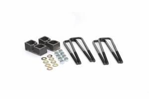 KG09124 | 2 Inch GM Rear Block & U Bolt Kit (2011-2019 Silverado, Sierra 2500 HD, 3500 HD 2WD/4WD | NO OVERLOADS)