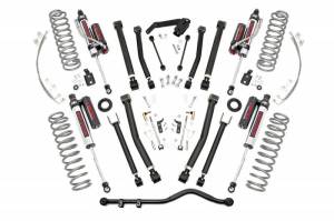 Rough Country - 67450 | 4 Inch Jeep X Series Suspension Lift Kit w/ Vertex Reservoir Shocks - Image 1