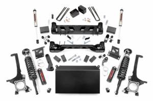 75457 | Rough Country 6 Inch Lift Kit For Toyota Tundra 2/4WD | 2007-2015 | Vertex Coilovers, V2 Rear Shocks