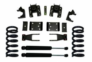 K331524-8 | K331524-6 | Complete 2/4 Lowering Kit (2007-2018 Chevrolet, GMC Silverado, Sierra 1500 2WD/4WD | Ext/Crew Cab)