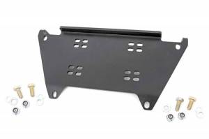 93036 | Rough Country Winch Mounting Plate For Polaris Ranger 1000 / XP 1000 Crew 4WD | 2017-2023