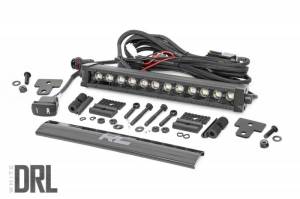 97004 | Can-Am Defender 12-Inch Recessed Bumper LED Kit | Black Series w/ White DRL (16-22 Defender)