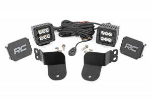 93022 | Rough Country Polaris Dual LED Cube Black Series Kit For Polaris General | 2016-2022