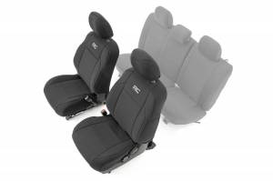 91030 | Rough Country Seat Covers For Toyota Tacoma 2WD/4WD | 2016-2023 | First Row