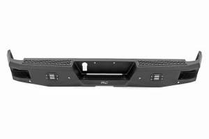 10786A | Rough Country Rear Bumper With Black Series LED Flush Mount Lights For Ram 2500/3500 | 2010-2023