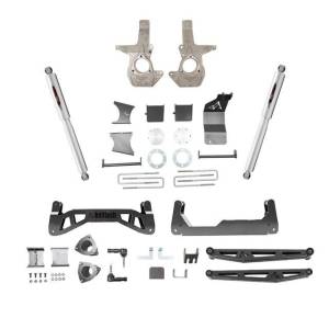 150203BK | Belltech 7 Inch Complete Lift Kit with Trail Performance Shocks (2016-2018 Silverado, Sierra 1500 2WD/4wD | OEM Stamped Steel / Aluminum Control Arms)