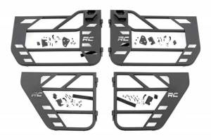 10619 | Rough Country Tube Doors | Front and Rear (2018-2024 Wrangle JK Unlimited 4WD | 2020-2024 Gladiator JT 4WD)