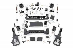 Rough Country - 34470 | Rough Country 5 Inch Lift Kit For Ram 1500 4WD | 2019-2023 | With 22" Factory Wheels, Front Strut Spacers, Rear N3 Shocks - Image 1