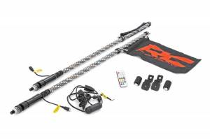 93053 | Polaris LED Whip Light Bed Mount Kit w/ LED Whip Lights (17-21 General / 14-21 Ranger)