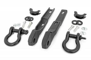 RS160 | Nissan Tow Hook to Shackle Conversion Kit w/ D-Rings & Rubber Isolators (17-21 Titan)