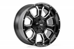 93201006 | Rough Country 93 Series One-Piece Wheel | Matte Black | 20x10, 8x180, -18MM