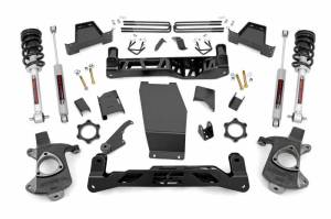 Rough Country - 22632 | Rough Country 6 Inch Lift Kit For Chevrolet Silverado/GMC Sierra 1500 4WD | 2014-2018 | Lower Control Arm Stock Cast Steel | N3 Struts, N3 Rear Shocks - Image 1