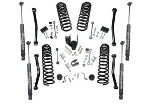 K193 | Superlift 4 inch Dual Rate Coil Spring Suspension Lift Kit with Shadow Shocks (2018-2023 Wrangler JL 4WD | 2 Door)