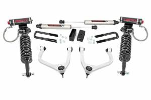 Rough Country - 29557 | Rough Country 3.5 Inch Lift Kit For Chevrolet Silverado 1500 2/4WD | 2019-2024 | Factory Multi-leaf Spring, Vertex Coilovers With V2 Rear Shocks - Image 1