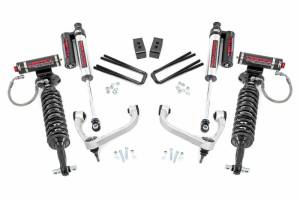 54550 | Rough Country 3 Inch Lift Kit For Ford F-150 4WD (2014-2020) | Aluminum Finish, Vertex Coilovers & Shocks