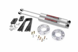 58630 | Rough Country 2 Inch Rear Lift Kit For Ford F-150 2/4WD | 2021-2023 | Premium N3 Shocks