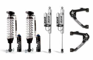 210-P1012 | Cognito 3-Inch Elite Leveling Kit with Fox FSRR Shocks (2007-2018 Silverado, Sierra 1500 2WD/4WD With OEM Cast Steel Control Arms)