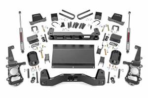 58730 | Rough Country 6 Inch Lift Kit For Ford F-150 4WD | 2021-2023 | Strut Spacer With Premium N3 Rear Shocks