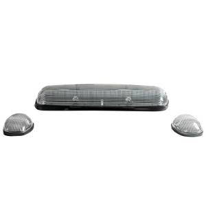 264155CLS | Clear Cab Roof Light Kit with White & Amber Strobe LED’s