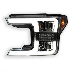 264390CLCS | Ford F150 18-20 Projector Headlights OLED DRL LED Turn Signs Clear/Chrome