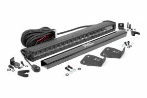 71036 | Rough Country 20 Inch LED Bumper Mounting Kit For Bronco Sport | 2021-2023 | Black Series