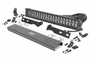 70773DRLA | Jeep 20in LED Bumper Kit | Black Series w/ Amber DRL (11-20 WK2 Grand Cherokee)