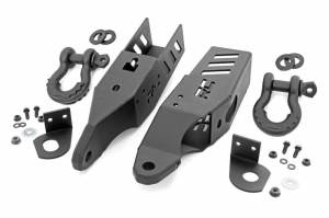 RS172 | Rough Country Tow Hook Brackets For Ford Bronco 4WD | 2021-2023 | With Standard D-ring & Rubber Isolators