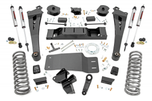 Rough Country - 38370 | Rough Country 5 Inch Lift Kit For Diesel Ram 2500 4WD | 2019-2023 | Dual Rate Coil Springs, Standard Non-AISIN Transmission, V2 Monotube Shocks - Image 1