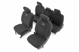 91041 | Rough Country Seat Covers For Ram 1500 | 2019-2023 | First & Second Row