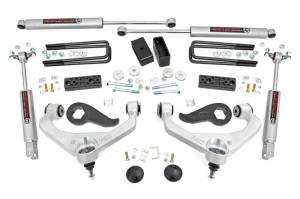 95630 | Rough Country 3 Inch Lift Kit With Upper Control Arms For Chevrolet / GMC 3500 HD DRW 2/4WD | 2020-2024 | Premium N3 Shocks