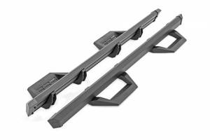 Rough Country - 11003A | Rough Country SRX2 Adjustable Aluminum Step For Crew Cab Chevrolet Silverado / GMC Sierra 1500/2500 HD | 2019-2024 - Image 1