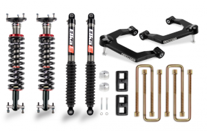 210-P1137 | Cognito 3-Inch Performance Leveling Lift Kit With Elka 2.0 IFP Shocks (2019-2024 Silverado, Sierra 1500 2WD/4WD)