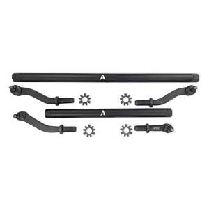 KIT135 | Apex Chassis Steering Kit 2.5 ton No Flip 3.5" Or Less For Jeep Wrangler JK | 2007-2018 | Black Aluminum